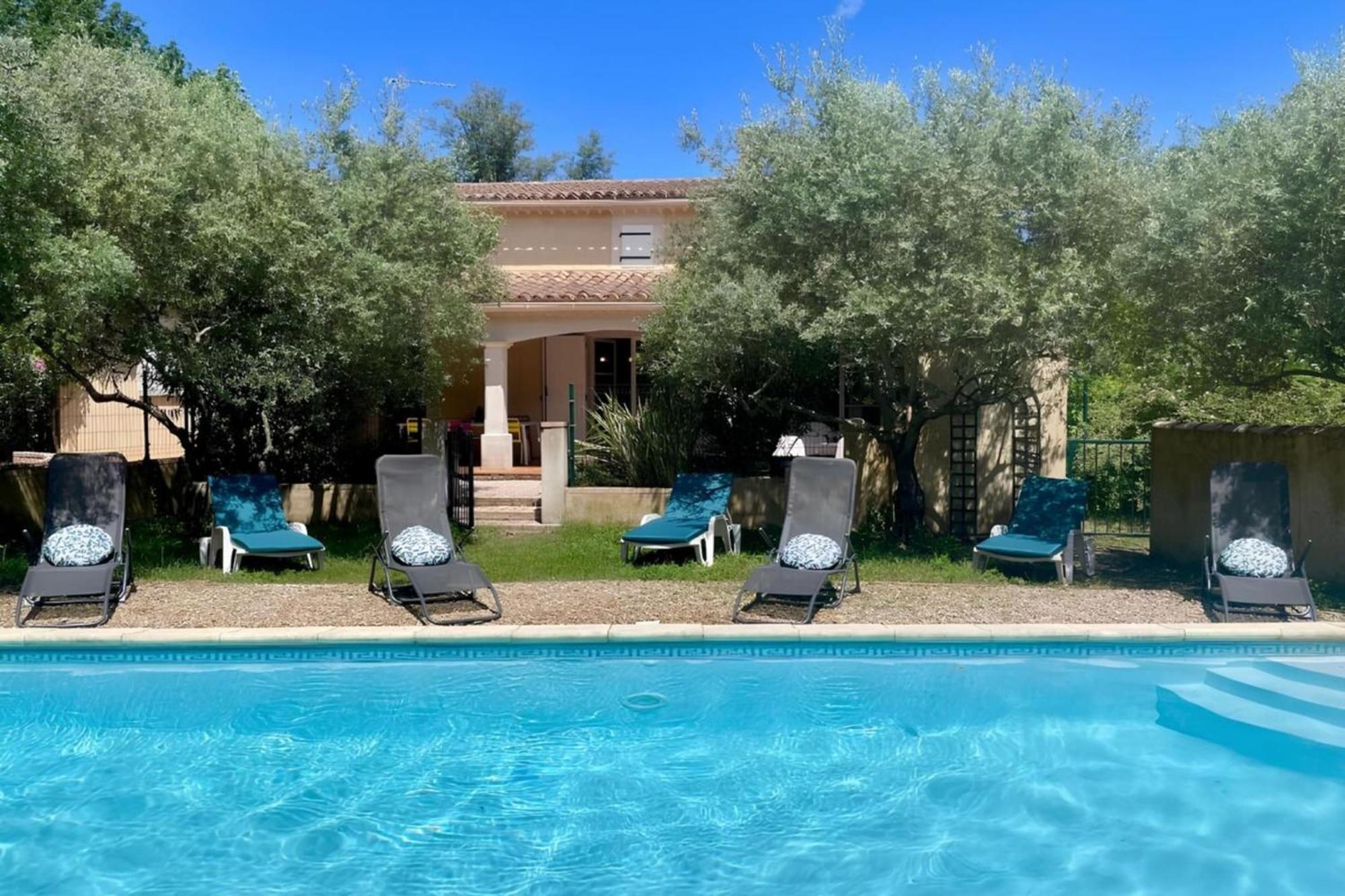 Les Oliviers - Villa 10 People - 5 Min Ardeche Saint-Julien-de-Peyrolas Exterior photo